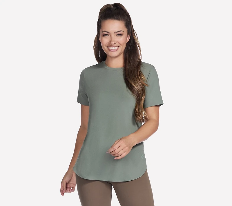 GO WALK Luxe Rib Tunic Tee