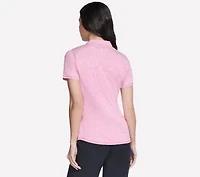 Short Sleeve On The Green Striped Polo