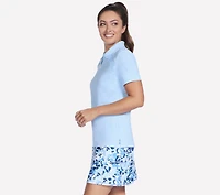GO GOLF Short Sleeve Birdie Zip Front Polo