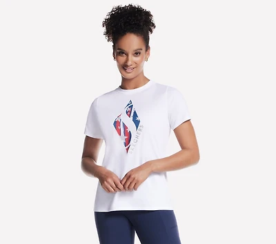 Diamond & Stripes Short Sleeve Tee