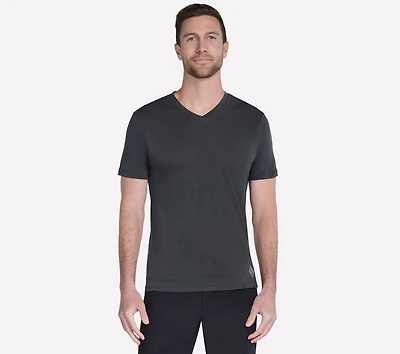 GO DRI Pima Short Sleeve V-Neck