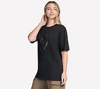 Gold Splatter Diamond Short Sleeve Tee