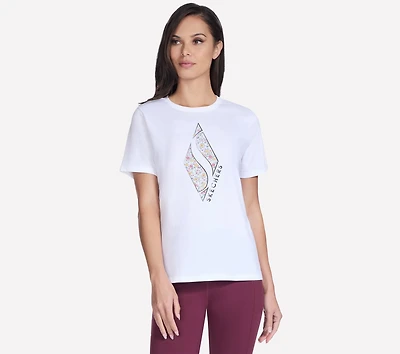 Floral Diamond Short Sleeve Tee