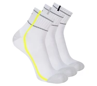 3 Pack Men's Performance Quarter Crew Stripe Socks