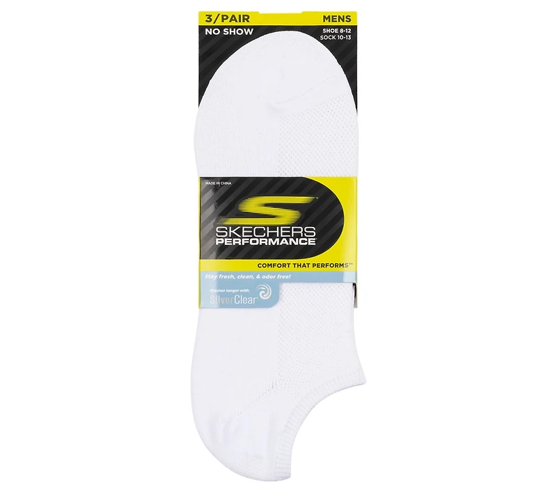 3 Pack No Show Stretch Socks