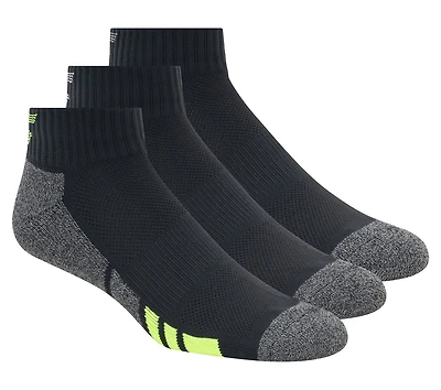 3 Pack Men's Half Terry Quarter Crew Socks