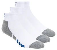 3 Pack Men's Half Terry Quarter Crew Socks
