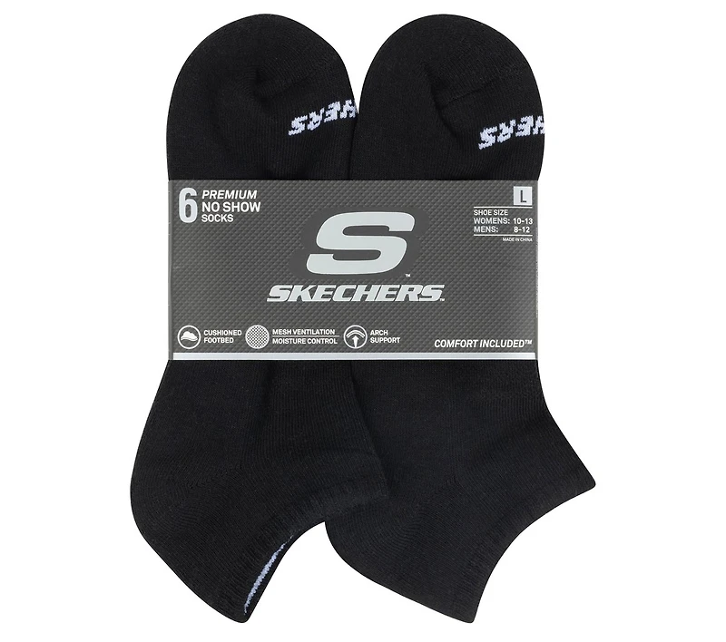 6 Pack Core Low Cut Large Socks