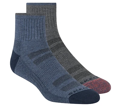 Mens Trail Quarter Coolmax Socks - 2  Pack