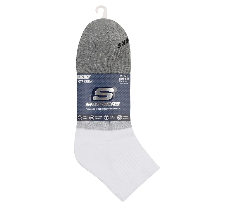 Quarter Colorblock Socks - 3 Pack