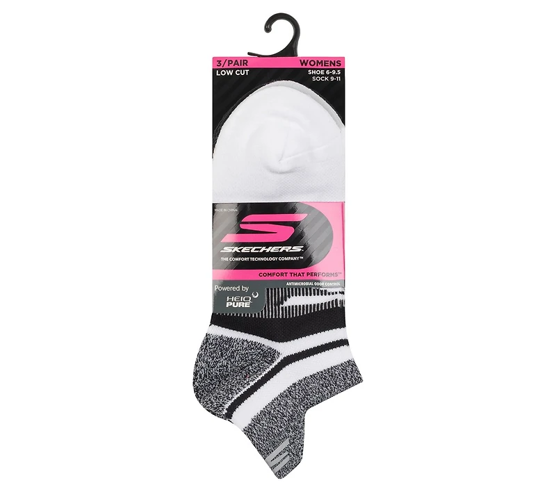 3 Pack Women's Performance Low Cut Running Heel Tab Socks