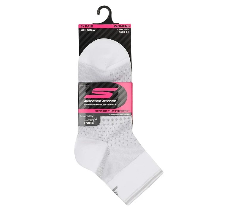 3 Pack Women's Reflective Performance Quarter Socks