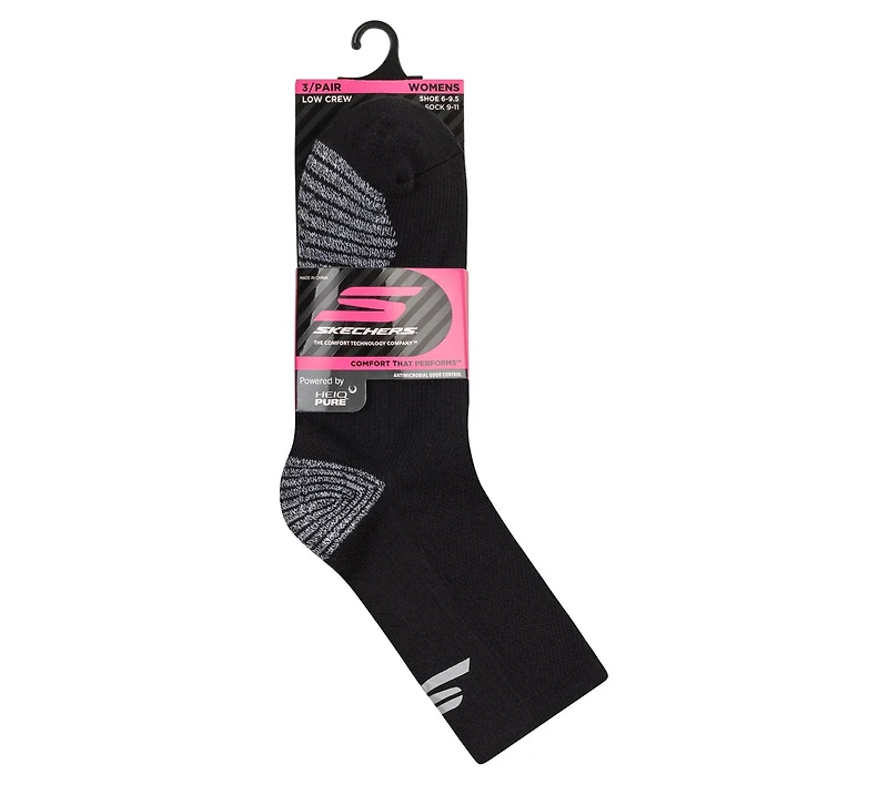 3 Pack Women's Half Terry Low Crew Socks