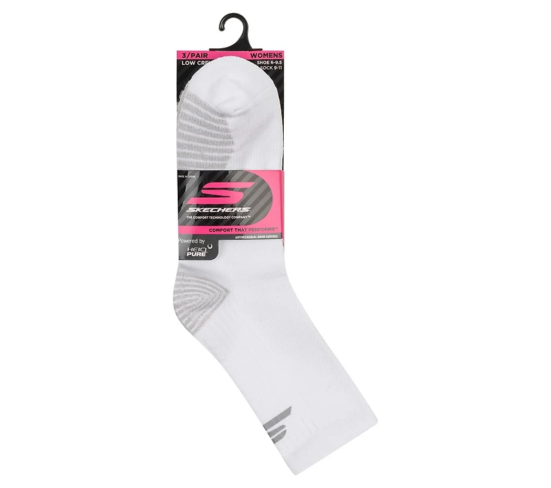 3 Pack Women's Half Terry Low Crew Socks