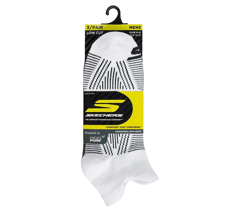 3 Pack Men's Performance Low Cut Pattern Socks