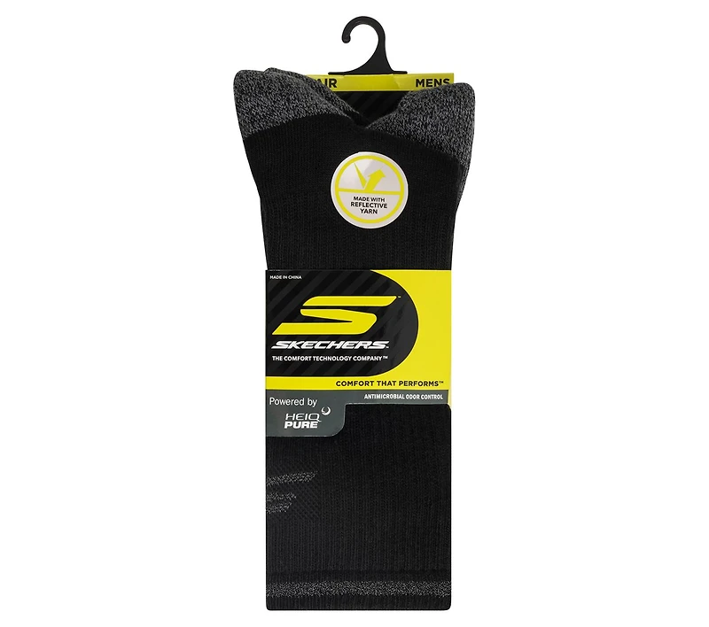3 Pack Men's Reflective Performance Crew Socks