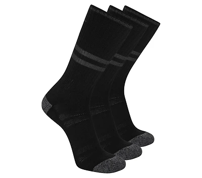 3 Pack Men's Reflective Performance Crew Socks