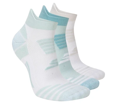 3 Pack Women's Performance Stripe Low Cut Running Heel Tab Socks