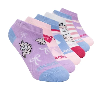 6 Pack Unicorn Bow Socks