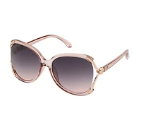 Square Crystal Smoke Sunglasses