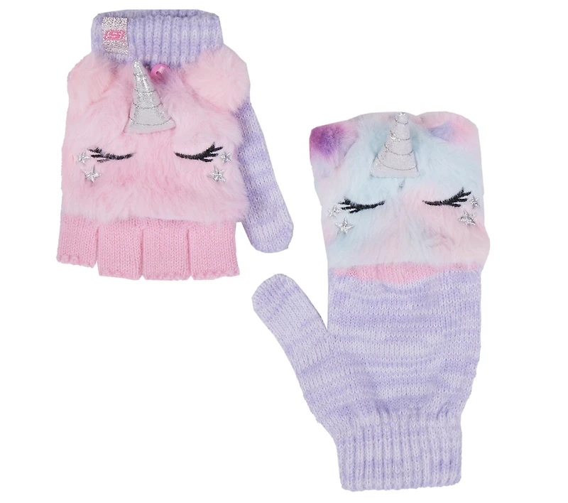 Cold Weather Flip Top Pretty Unicorn Glove 1 Pack