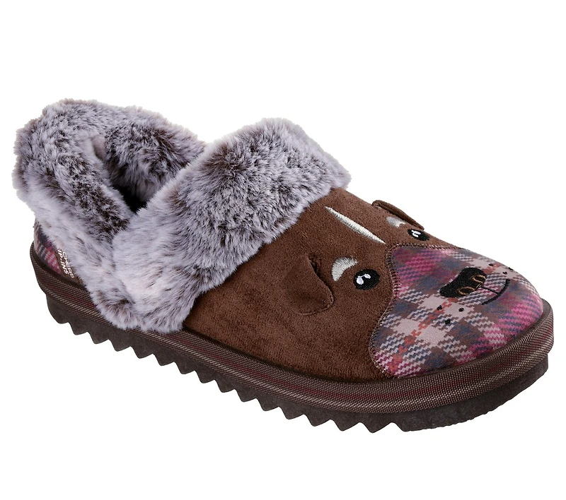 Skechers Slip-ins: BOBS Cozy Kiss - Plaid Pup