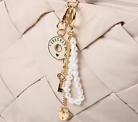 Pearl Lock And Key Bag Charm