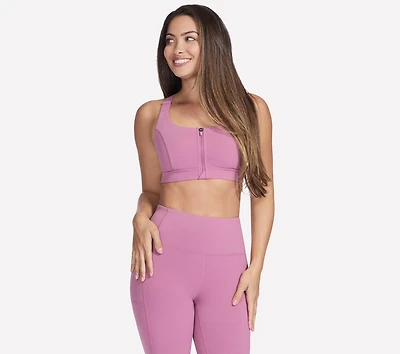 GO WALK Zip Front Bra