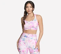 GO WALK Seascape Floral Zip Front Bra
