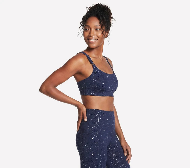 GO WALK Evolution Printed Zip Front Bra