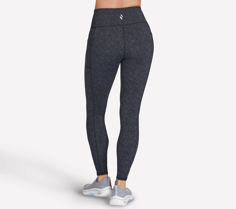 GO WALK Full Length High-Waisted Daisies Legging
