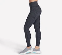GO WALK Full Length High-Waisted Daisies Legging