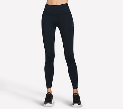 GO WALK Diamond-Studded Full Length High-Waisted Legging