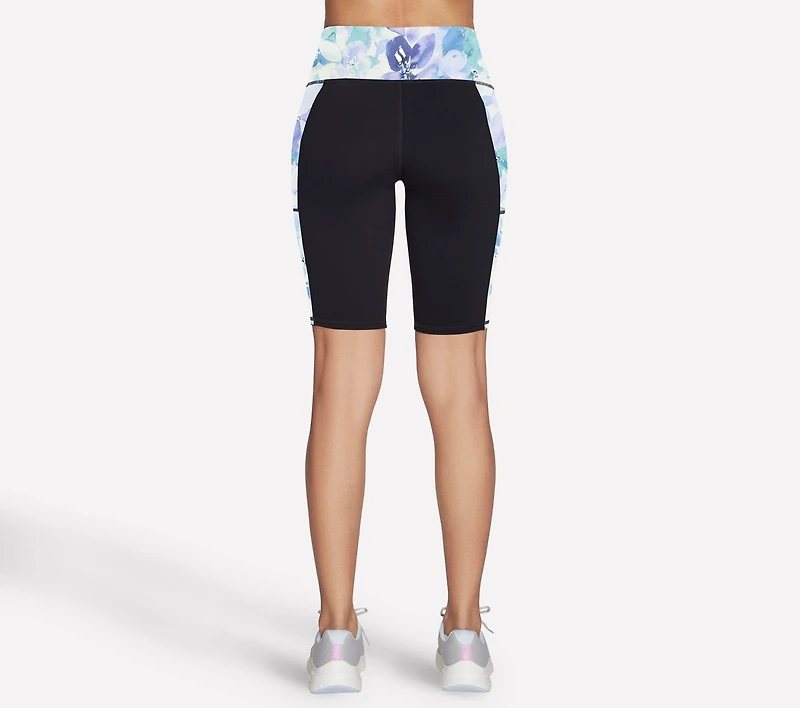 GO WALK Seascape Floral 10 Inch Bike Short