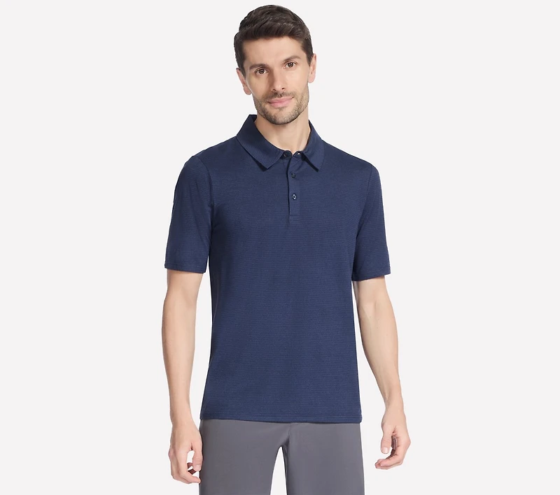 GO GOLF GO DRI All Day Stripe Polo