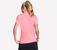 GO GOLF Short Sleeve Birdie Zip Front Polo