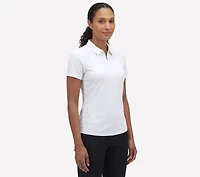 GO GOLF Short Sleeve Birdie Zip Front Polo