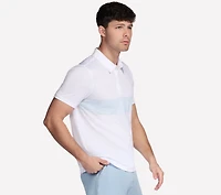 GO DRI Charge Palm Stripe Polo
