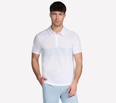GO DRI Charge Palm Stripe Polo