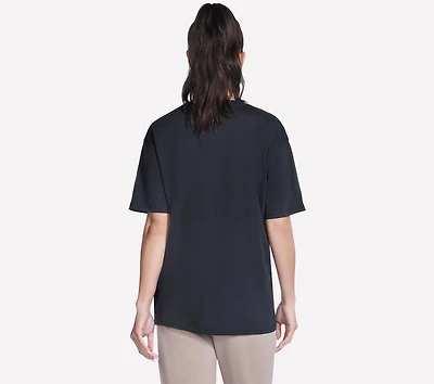 Script Diamond Studded Short Sleeve Tee