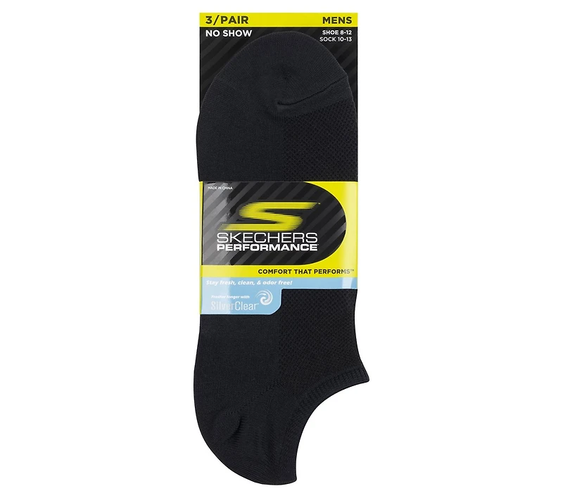 3 Pack No Show Stretch Socks