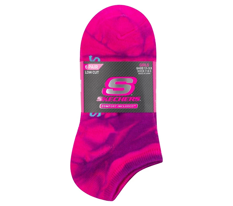 6 Pack Tie Dye Sport Fashion Socks