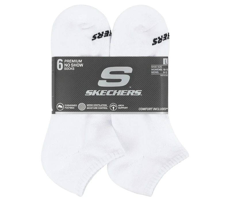 6 Pack Core Low Cut Large Socks