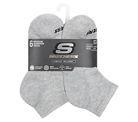 6 Pack Core Quarter Medium Socks