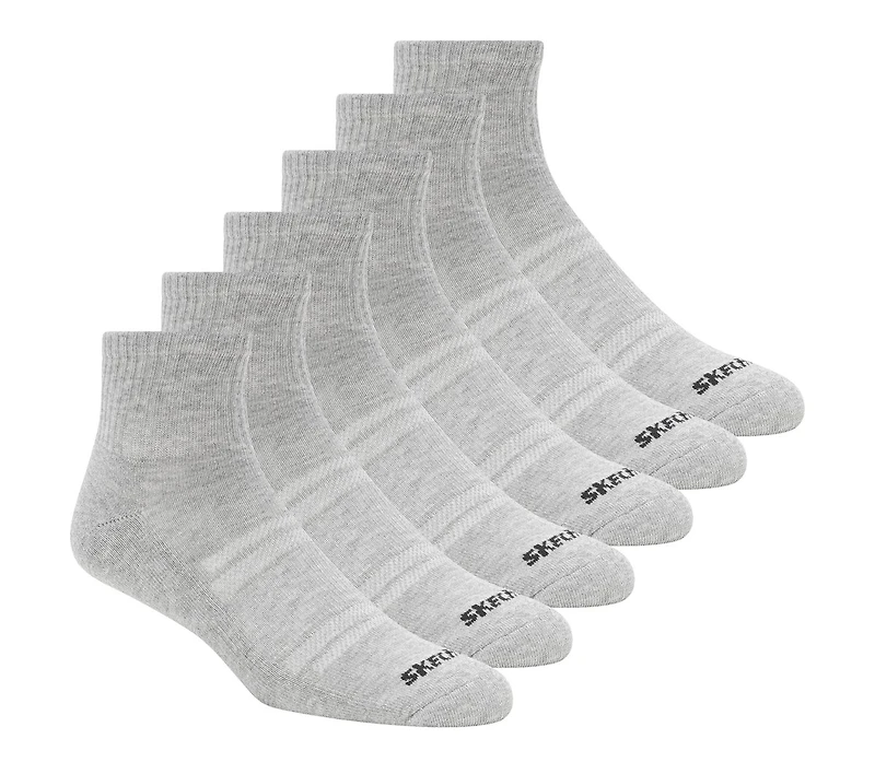6 Pack Core Quarter Large Socks