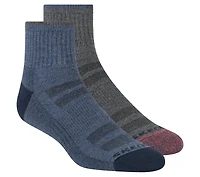 Mens Trail Quarter Coolmax Socks - 2  Pack