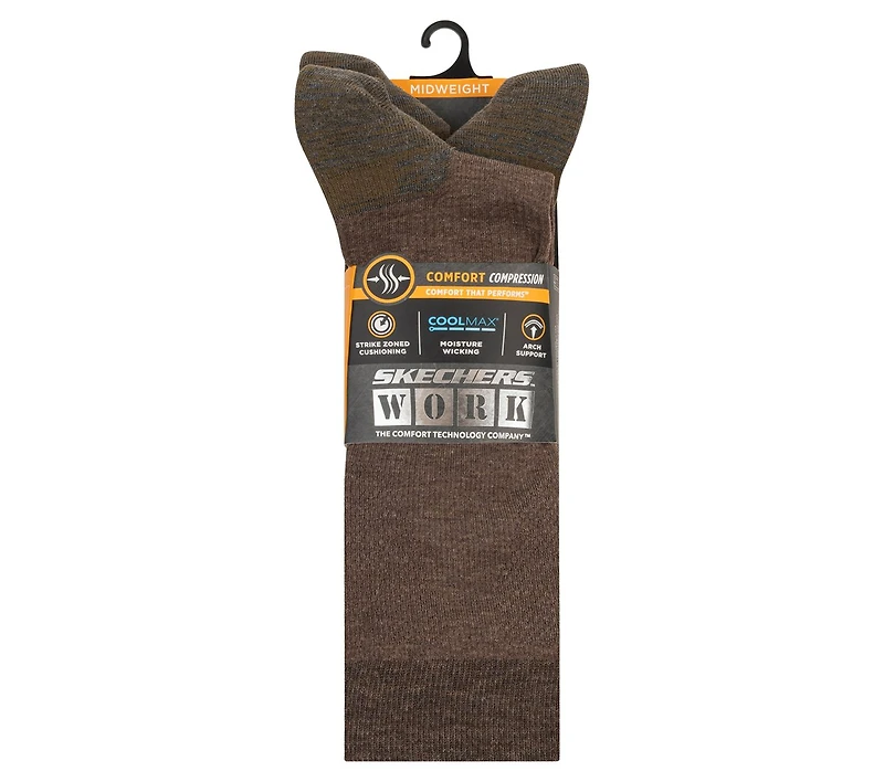 Work: 3 Pack Men's Over Calf Compression Socks