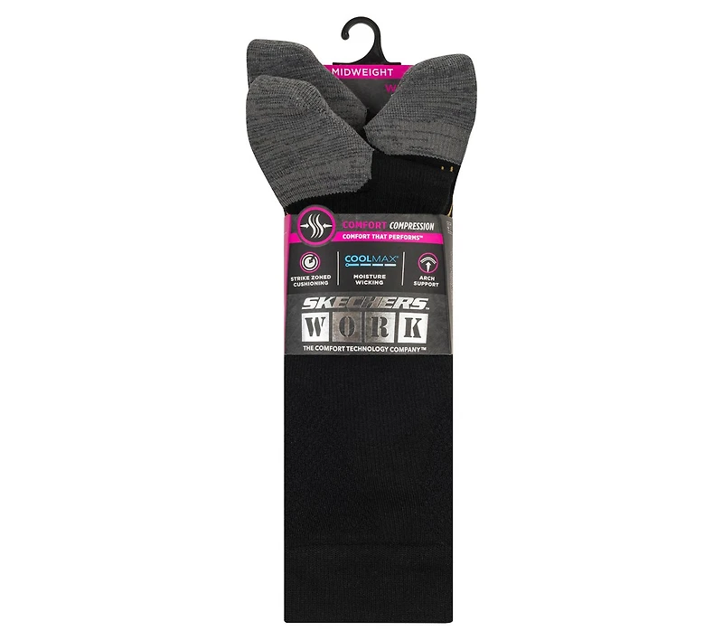 Work: 3 Pack Women's Over Calf Compression Socks