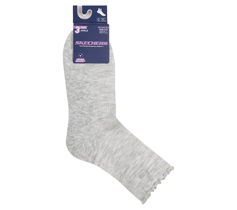 3 Pack Women's Ankle Lettuce Socks