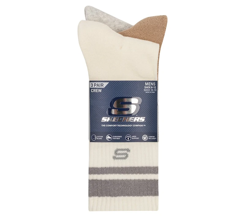 3 Pack Men's Lifestyle Crew Socks